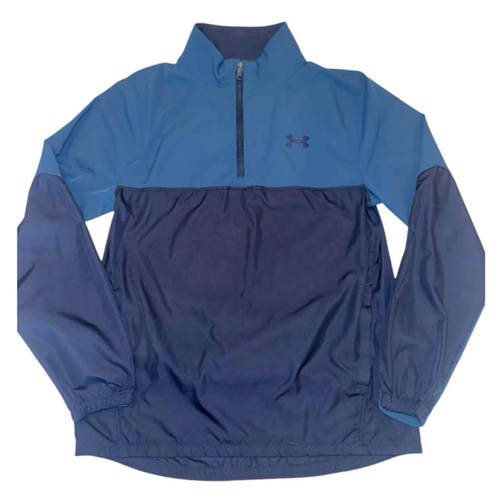 Boys Under Armour Windbreaker M Blue Navy